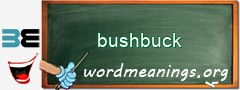 WordMeaning blackboard for bushbuck